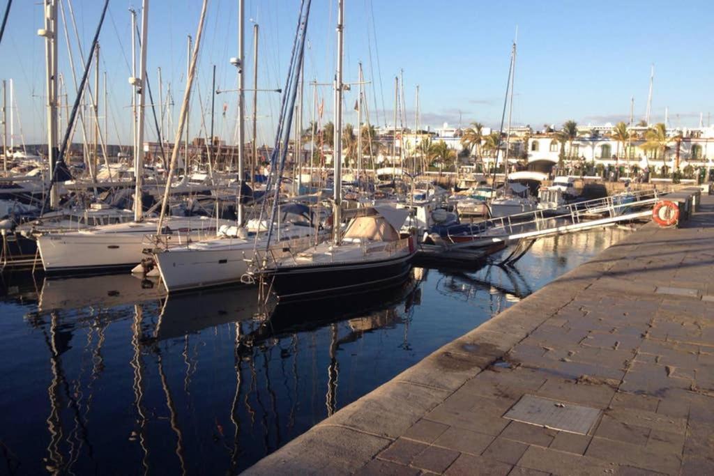 Schoene Wohnung Direkt Am Meer Mit Meerblick, Wlan Puerto De Mogan Exteriör bild