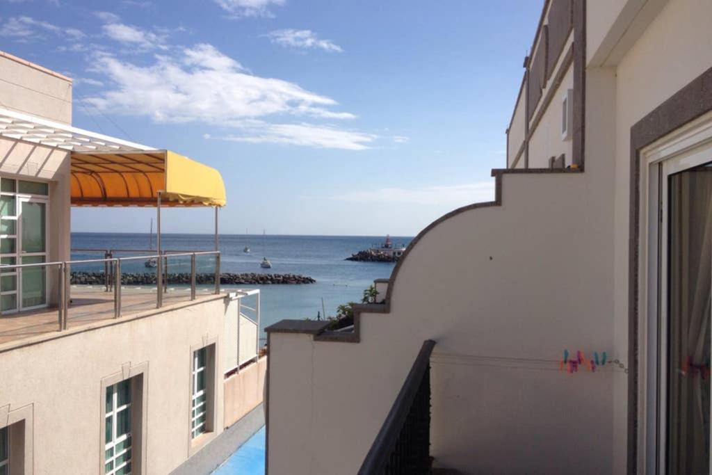Schoene Wohnung Direkt Am Meer Mit Meerblick, Wlan Puerto De Mogan Exteriör bild