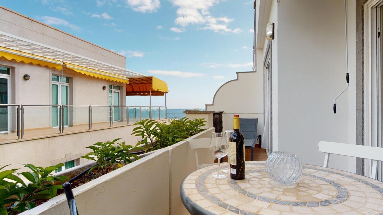 Schoene Wohnung Direkt Am Meer Mit Meerblick, Wlan Puerto De Mogan Exteriör bild